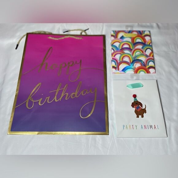 🔥❤️🔥 8 NEW! Happy Birth ‘Yay’ & More Bags All Occasions Sizes Shapes Styles M… - Picture 3 of 4